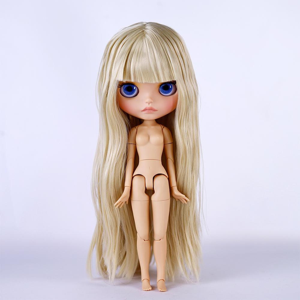 Icy Dbs Blyth Doll 19 Joints 30cm Body Bjd Doll Matte Face Glossy Face Tan Skin Beep Lips Hand-Painted Makeup Diy Hair Girl Gift