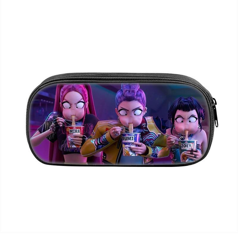 Пенал Demon Hunters K-Pop Пенал для детей младшего и среднего школьного возраста Сумка для хранения CLE