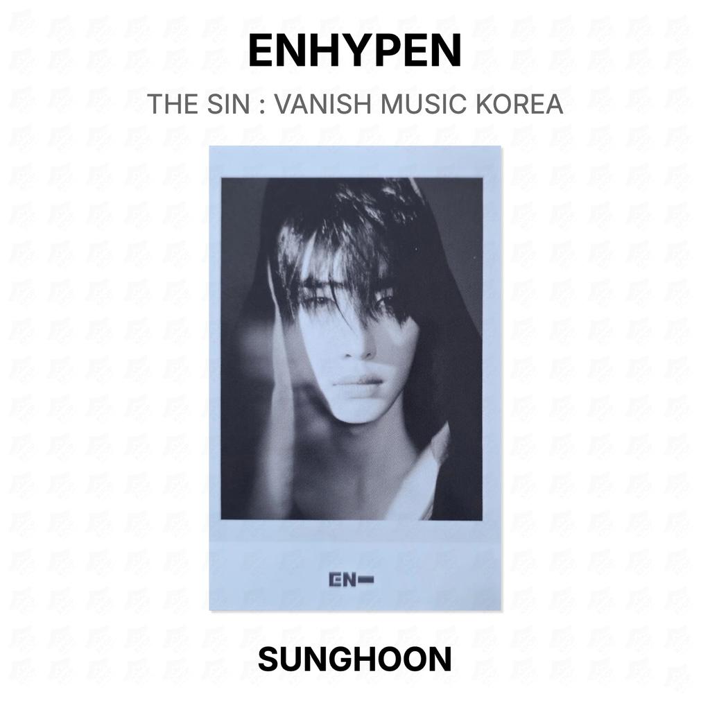 ENHYPEN ГРЕХ : VANISH MUSIC KOREA Официальная фотокарточка