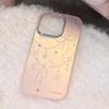 Позолоченный стиль принцессы для чехла на телефон IPhone17 15 Розовый Лазерный Бант 16 Promax Противоударный 13 Жесткий