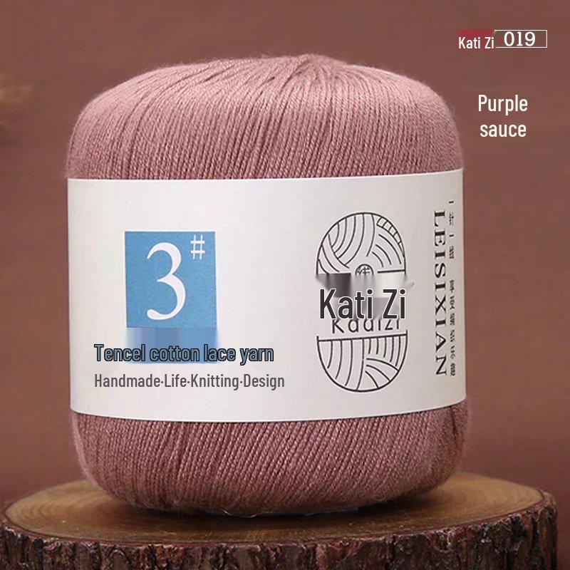 Мерсеризованная хлопковая кружевная пряжа №. 3: Вязание крючком своими руками для детей - Весенне-летний свитер и пальто - Бесплатная доставка