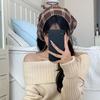 Thin Lattice Headscarf Turban Triangular Hair Band Sweet Pastoral Style Headscarf  Summer