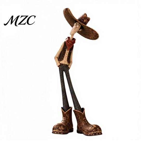 Tabletop Cowboy Figurine 1/2Pcs West Horse Figurine, Cartoon Resin Statue, Shaped Desktop Decoration for Home Office Collectible