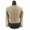 Araara Genuine Leather Lambskin Riders Jacket 1 S Beige Full Zip No Collar Short Length Zip Pocket(USED)