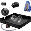 Portable Outdoor PVC Shower Tray Tent for Camping