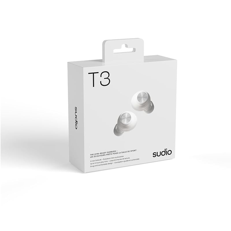 SUDIO (Sudio) T3 tea three wireless earphones Canal type ENC noise canceling Bluetooth5.4 with microphone iOS Android correspondence IPX4 level