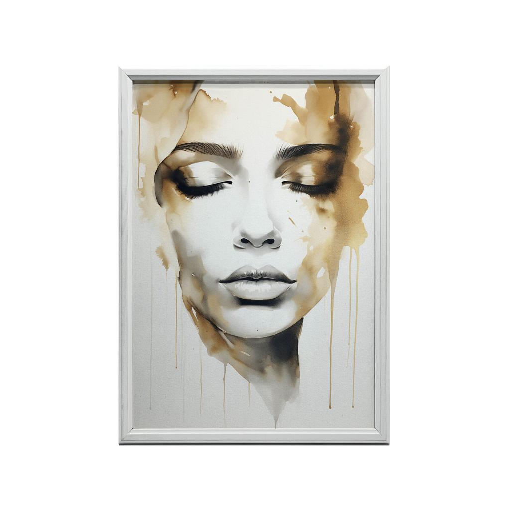 Tajemnicza Uroda Tajemnicza Uroda, 30X40 Cm, Rama Aluminiowa Złota, Papier Matowy 230 Gsm