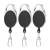 3/5pcs Elastic Key Chain Fly Fishing Retractor Tools Extractor Keeper Retractable Key Chain Zinc Alloy Key Rings
