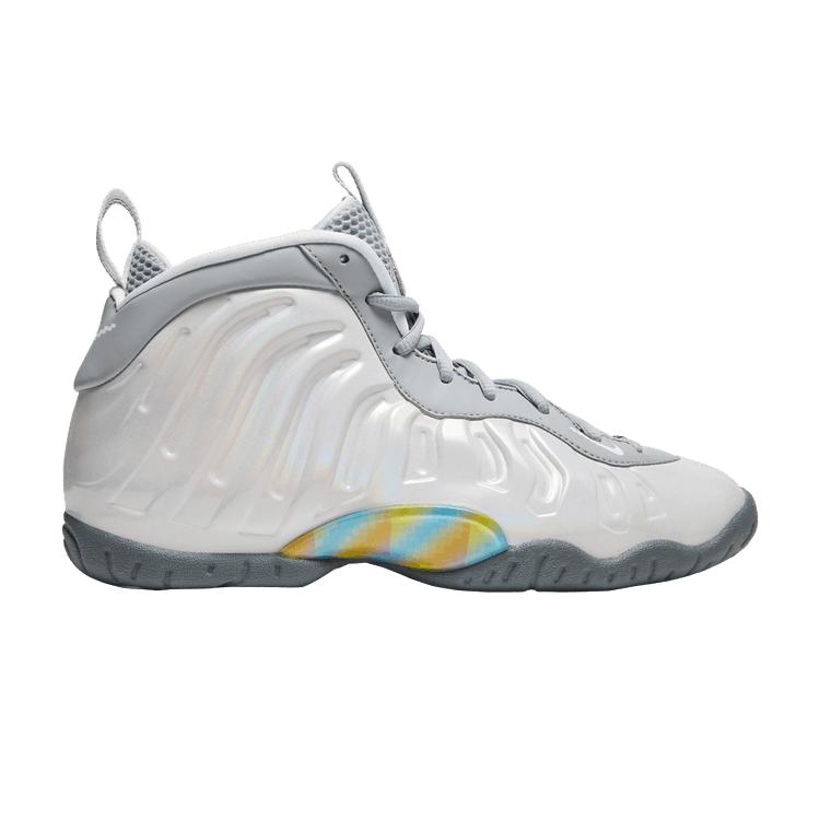 Kids' Sneakers Nike Air Foamposite One Light Smoke Grey (GS) Light Smoke Grey/White-Blue Fury