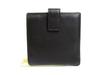 Authentic LOEWE Anagram Black Leather Bifold Wallet Compact Wallet #a910  Refurbished
