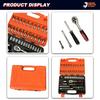 46-Piece Hand Socket Wrench Set with Ratchet Wrench Hard Case- Customizable Auto & Home Repair Tool Set