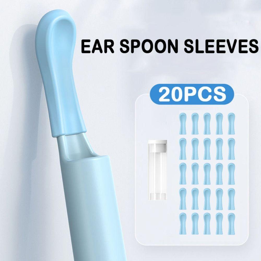 Replacement Ear Wax Removal Tips Silicone Ear Wax Picker Cover  Ear Cleaning Tools