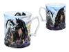 Carmani, Porcelain Mug 450ml - Horses Coll., Horses