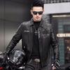 Осенне-зимняя кожаная куртка, красивая трендовая мотоциклетная одежда, универсальная кожаная куртка с лацканами, мужская одежда