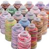 80Meter Polyester Cotton Thread Starry Sky Segment Dyeing Cord Sewing String DIY Handmade Accessories