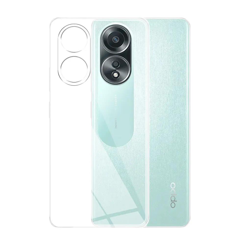 For Oppo A58 4G Case Clear Silicone Soft TPU Phone Case Cover For OPPO A78 A98 5G Shockproof Coque For Oppo A58 A58X 5G Fundas