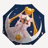 Автоматический милый зонт Sailormoon - Складной, с 8 металлическими спицами, Портативный для улицы, Подарок, Уличный зонт, Игривый аксессуар, Прочный Высокий