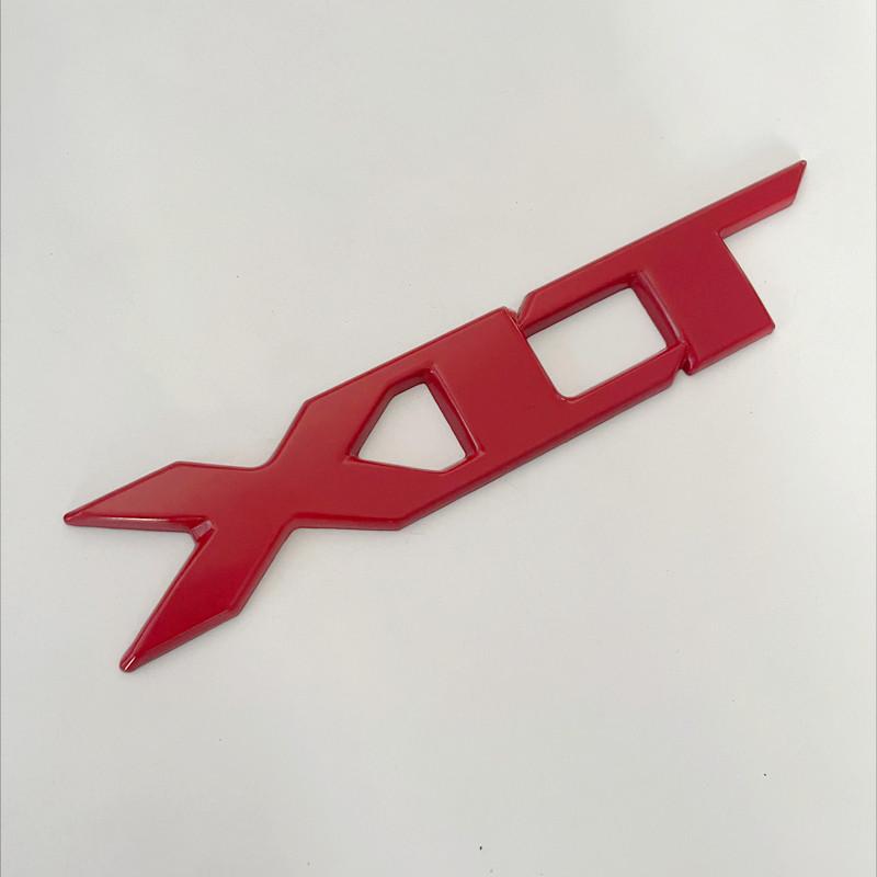 XXUI3 3D Metal Chrome Red Black Logo XLT Emblem Car Badge Rear Trunk Decal For Ford RANGER XLT Sticker Accessories