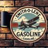 Металлическая жестяная табличка Smith O Lene Retro Винтажный Авиационный Декор Стены Гараж Бар Мужская Берлога Всепогодная Круглая Алюминиевая Подарок