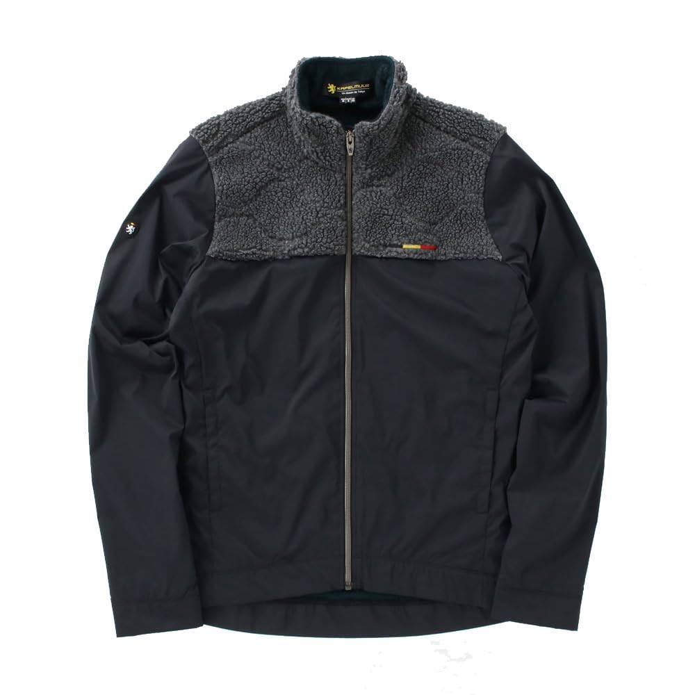 Kapelmuur Windproof Combination Quilted Black Jacket, Boa,