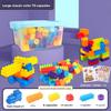 Plastic Building Blocks Toy For Kids With Large And Small Pieces For Brain Development And Hand Eye Coordination