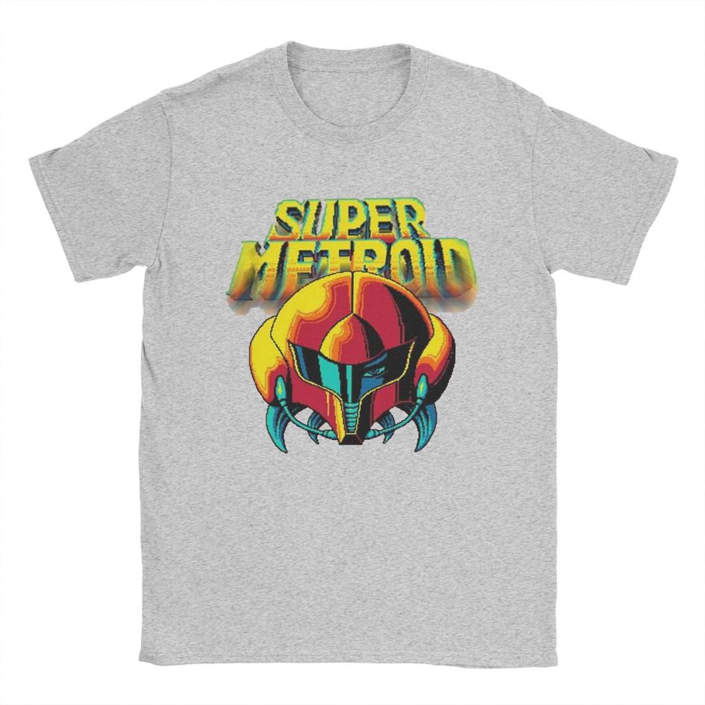 Summer Metroid Dread Retro Samus Graphic Men Women's T Shirts Apparel Awesome Tees T-Shirt Cotton All Seasons Clothes