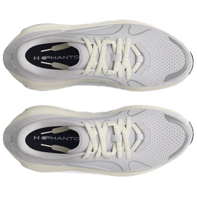 Under Armour HOVR Phantom 4 Износостойкие Низкие Повседневные Кроссовки Унисекс Серые Кроссовки 3027874-100