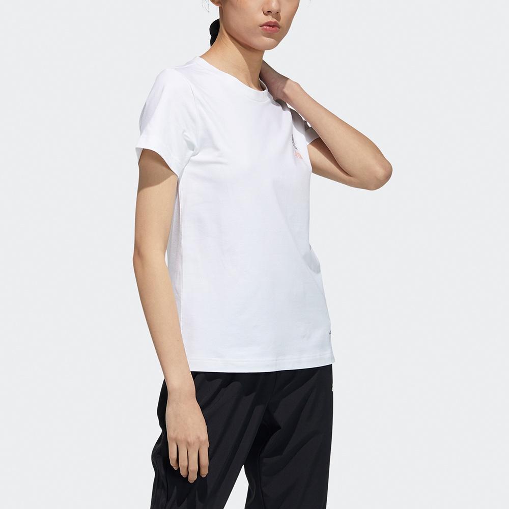 (WMNS) adidas Panda Print Sports T-Shirt Asia Sizing 'White' Women's GP1846