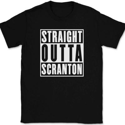 Футболка Straight Outta Scranton Смешная Юмор из сериала Офис