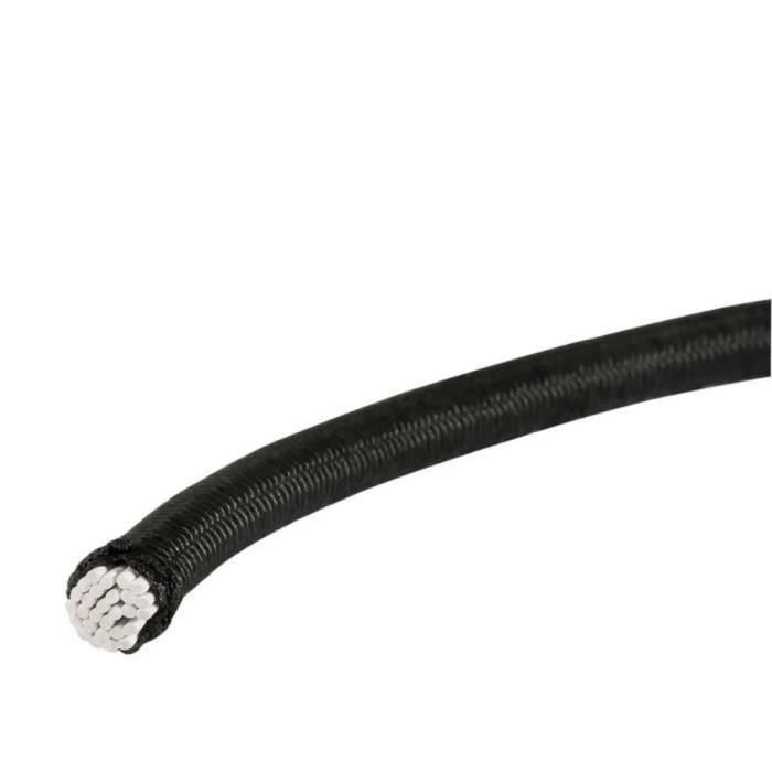 Черный эластичный шнур в бобине - Ø 4 мм - 20 м - SHOP-STORY - Растягивается до 110%