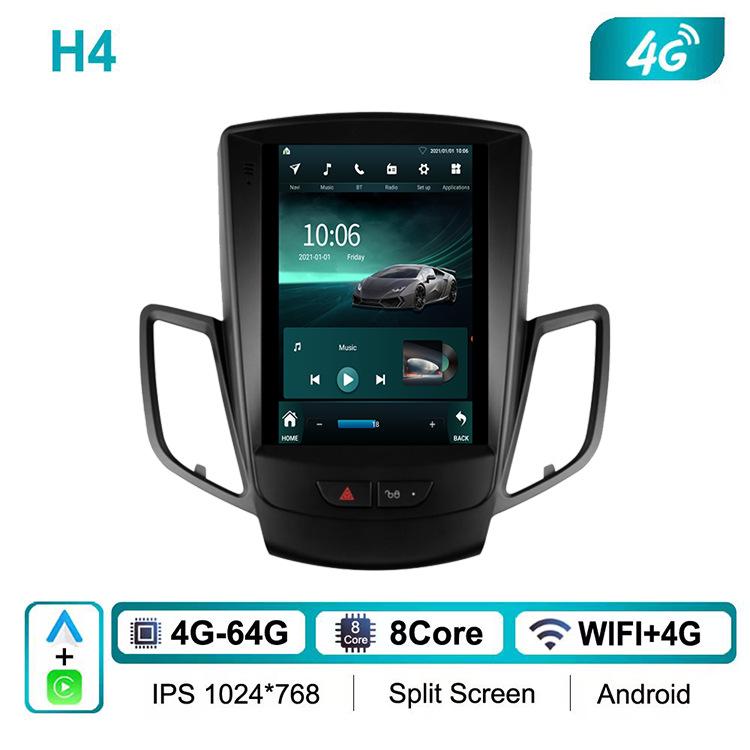 Автомобильная навигация для Ford Focus и Fiesta с управлением Android Bluetooth, HD камера заднего вида с CarPlay.