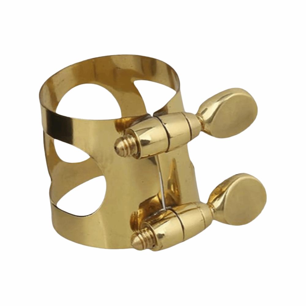 Double Screw Fastening Saxophone Ligature Brass Material Reed Fastener Alto Saxophone