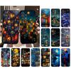 Чехол для телефона Samsung A55 A16 A56 A36 A35 A15 A53 A54 A33 A34 A25 A05S A52 A52S A14 A26 A71 Дом Ночной Свет Лунный Пейзаж