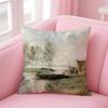 JJeanBaptisteCamille Corot Cushion Cover Pillow Case Ultra Soft Skin Friendly Fabric Cloud Like Comfort  Concealed Zipper