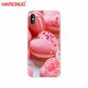 HAMEINUO Food for Macarons Biscuits Cell Phone Cover Case for Iphone X 8 7 6 4 4s 5 5s SE 5c 6s Plus