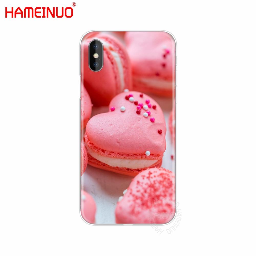 HAMEINUO Food for Macarons Biscuits Cell Phone Cover Case for Iphone X 8 7 6 4 4s 5 5s SE 5c 6s Plus