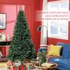 Christmas Tree, Artificial, 213 cm, 1064 Memory Wire Branches, Foldable Base, Green