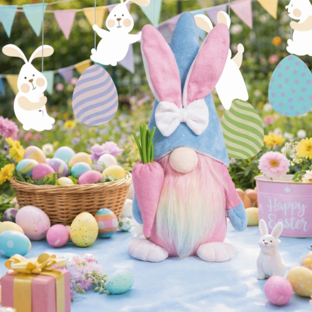 Easter Decor Faceless Gnome Plush Material Plush Doll Party Favors Bunny Ornament  Easter Gifts