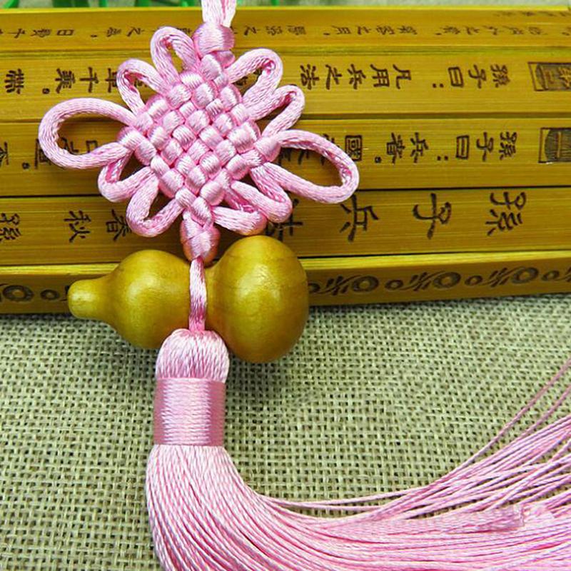 1Pc Lucky Charm Chinese Knot Feng Shui Gourd Pendant Car Home Decoration