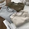 Spring Solid Sweatshirt Autumn Fashion Loose Casual Pullover Kids Long Sleeve Cotton Tracksuits Children Clothing 2-8 Years