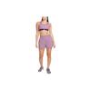 Solid Color Round Neck Front Zip Sports Bra Women Underwear Purple DD1206-536