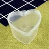 10 Pcs Love Heart Shaped 45ml Transparent Packaging Box with Lids DIY Slime Pudding Sealed Plastic PP Storage Box