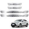 GOODGOODCAR Newest Side Step Guards with a Mirrored Scuff Plates for the Toyota Harrier Series These Interior Accessories Feature a Reflective Finish