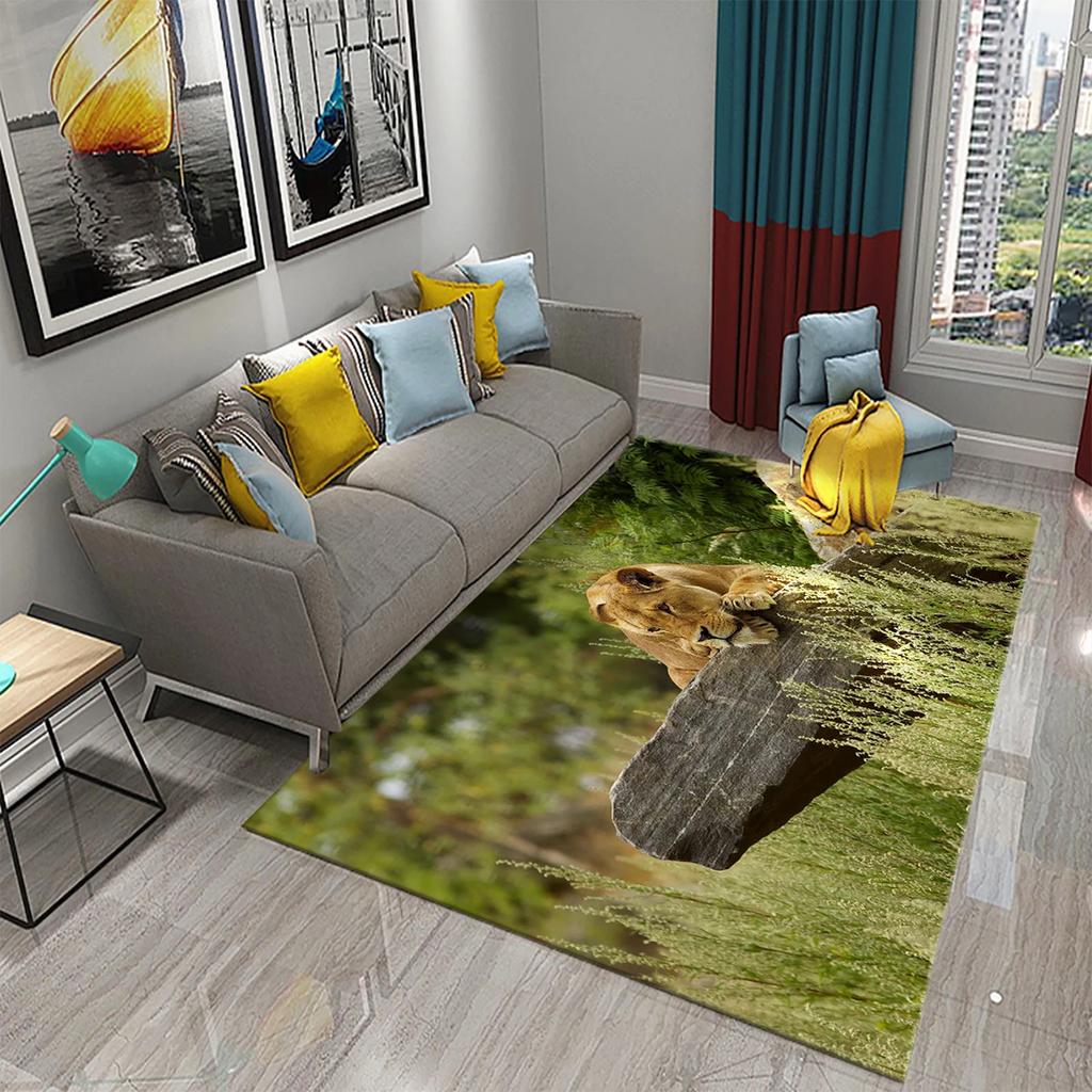 3D Прекрасный Лесной Ковер с Дикой Природой для Кухонного Коврика Ковер для Спальни Гостиной Длинный Прикроватный Коврик Ковер для Прихожей Входной Коврик