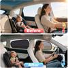 XCBYT Tesla Model Y Car Window Shades For Baby | 4 PCS Cling Side Window Sun Shade For Sun Blocker, Heat Ulation | Semi-Transparent Car Privacy