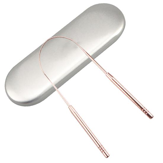 Stainless Steel Tongue Scraper Cleaner Fresh Breath Keeper Oral Hygiene with Box
