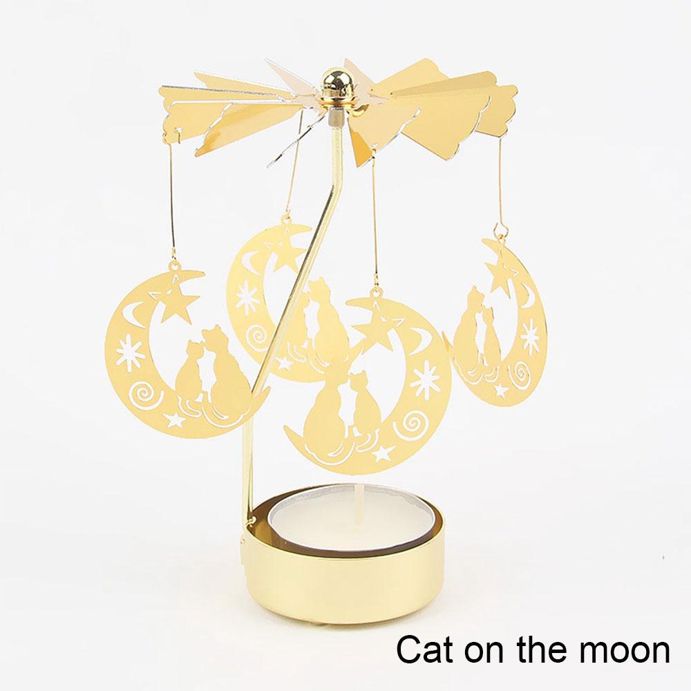 Вращающийся фонарь Домашний декор Подсвечники Свадебные украшения Аксессуары Подсвечники для канделябра Центральный элемент Винтаж