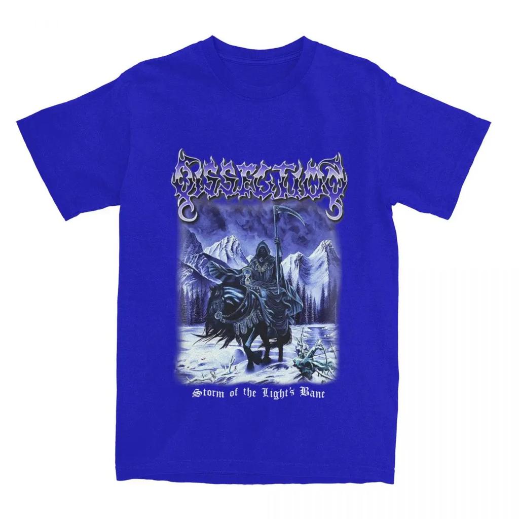 Dissection Блэк-метал Мужская Женская Футболка Шторм Света Принт Топ Футболки Чистый Хлопок Большой Размер 6XL Короткий Рукав