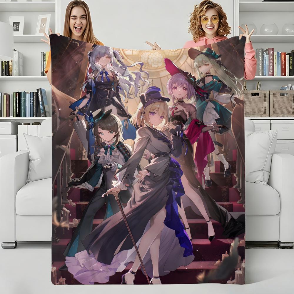 Anime B-BanGDream Throw Flannel Blanket Perfect for Sofa Office Bed Travel Sleep Read Relax Camping four season use