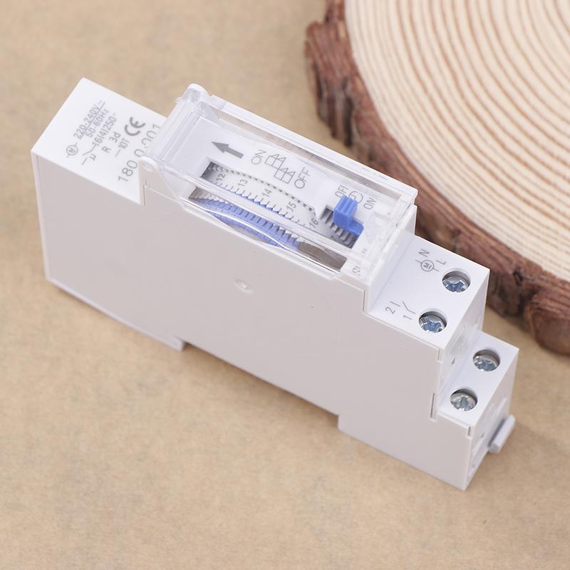 Sul180A 220 В 16 А батарея Din Rail механический таймер переключатель 24 часа реле аналоговый электрический программируемый таймер переключатель